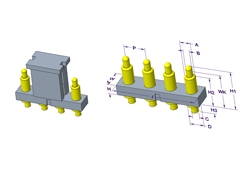 4P Pogo Pin 連接器